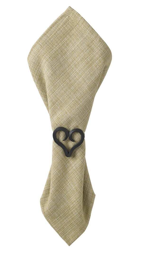 Iron Heart Napkin Rings, Set/4 - Image 2