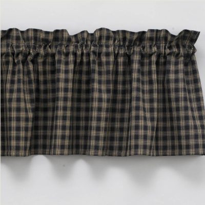 sturbridge black valance farmhouse window topper