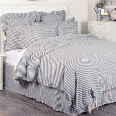 farmhouse ticking blue duvet covers farmhouse bed covers