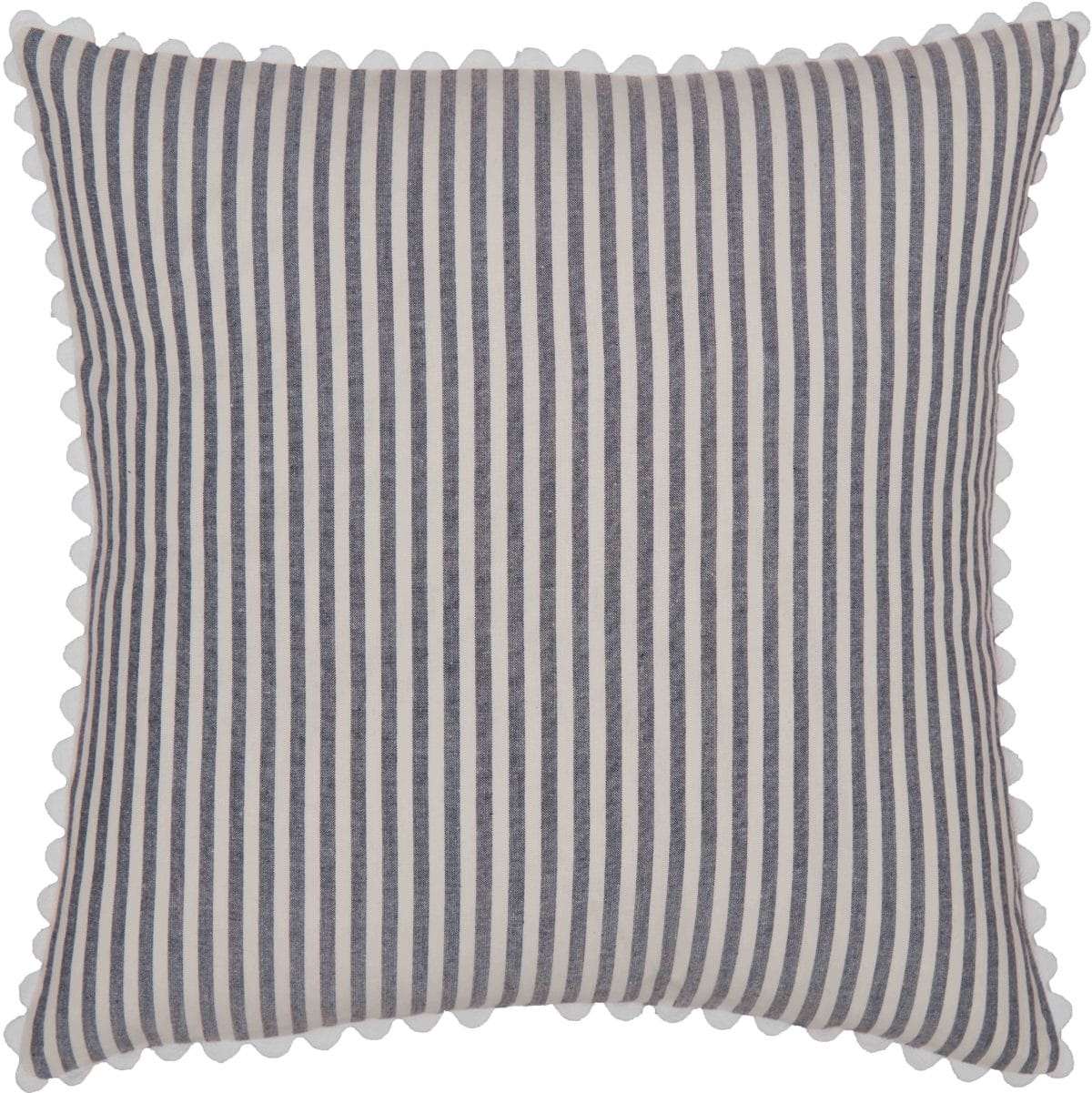 Farmhouse Ticking Blue 18" x 18" Pillow Cover - Image 5