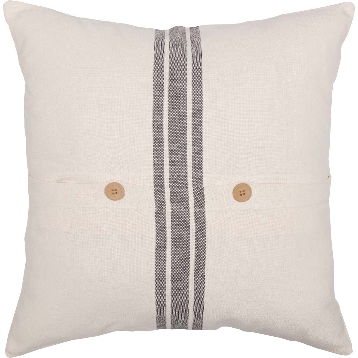 Market Place Gray Grain Sack 20" x 20" Pillow Cover - Image 6