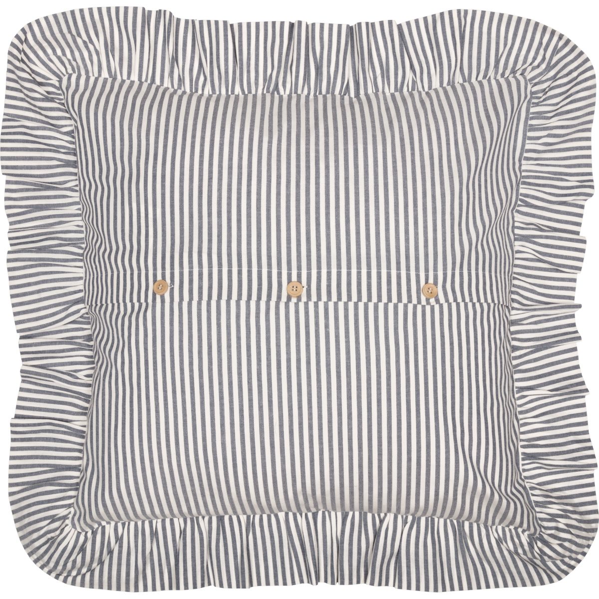 Farmhouse Ticking Blue Euro Sham - Image 3