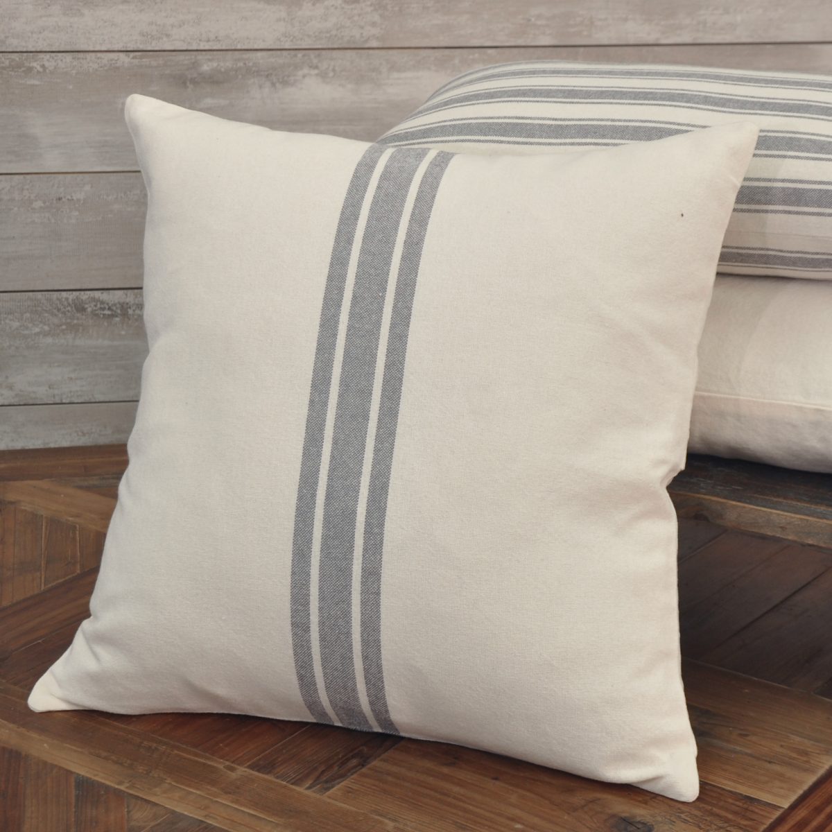 Market Place Gray Grain Sack 20" x 20" Pillow Cover - Image 3