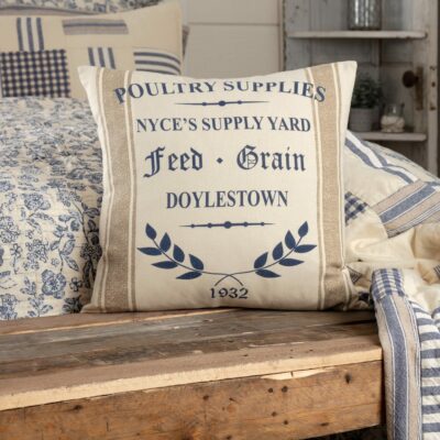 doylestown nyce supply yard 18" x 18" pillow cover farmhouse pillowcase