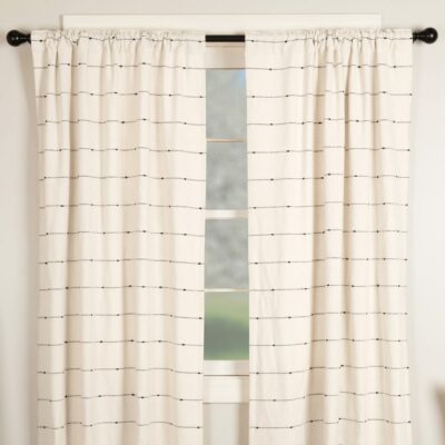 farmcloth stripe drapes set of two farmhouse window panels