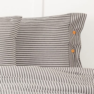 farmhouse ticking gray sham farmhouse pillow cover