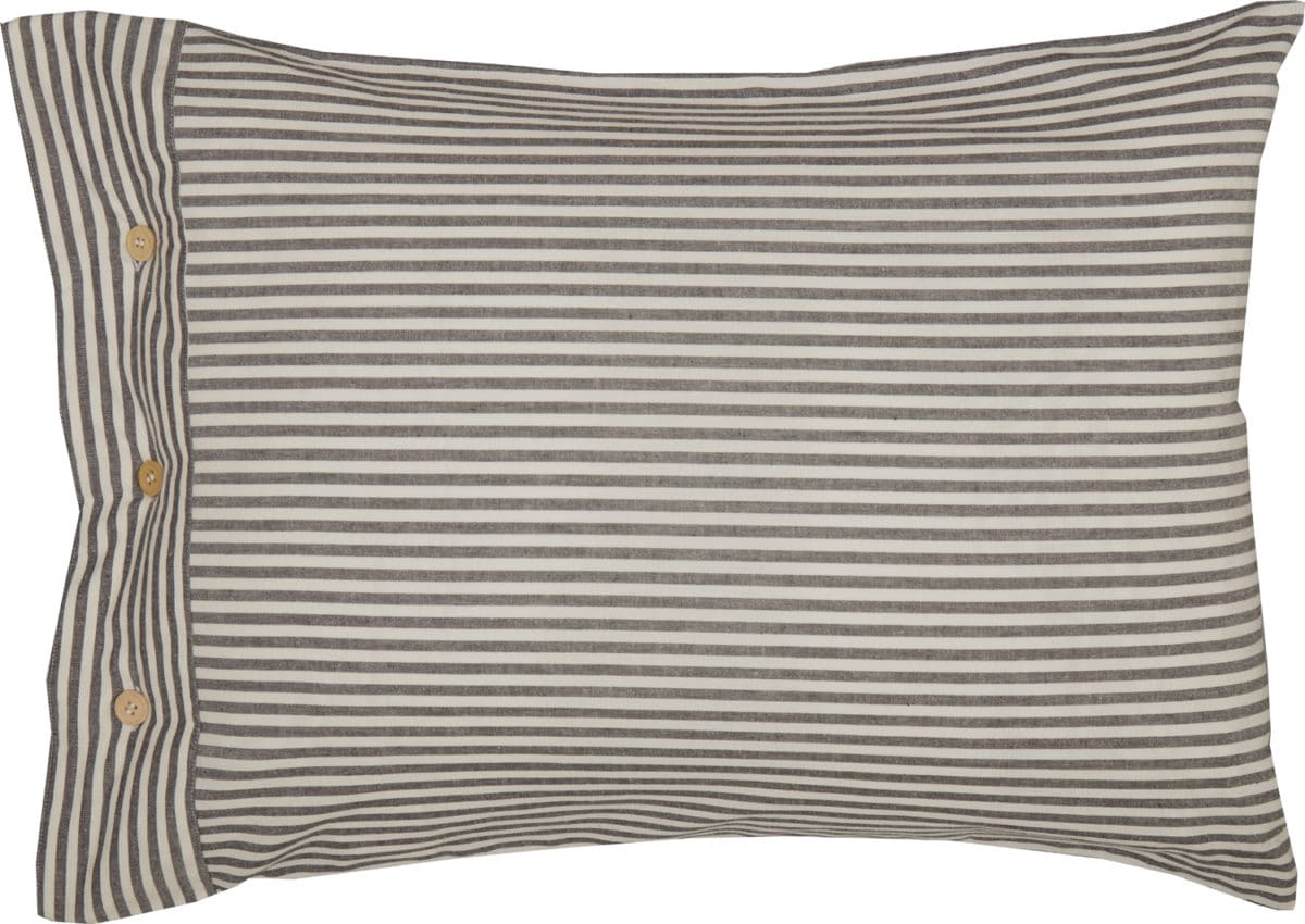 Farmhouse Ticking Gray Sham - Image 5