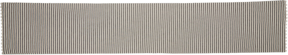 Farmhouse Ticking Gray Runner - 72" - Image 2