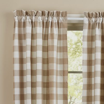 wicklow natural panels 84" set of two farmhouse drapes