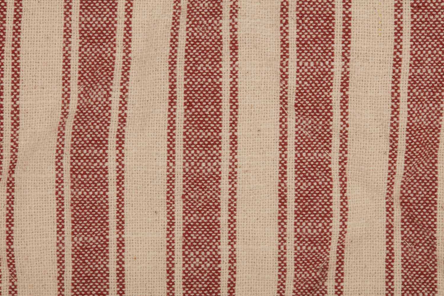 Market Place Red Ticking Stripe Quilted Euro Sham - Image 5