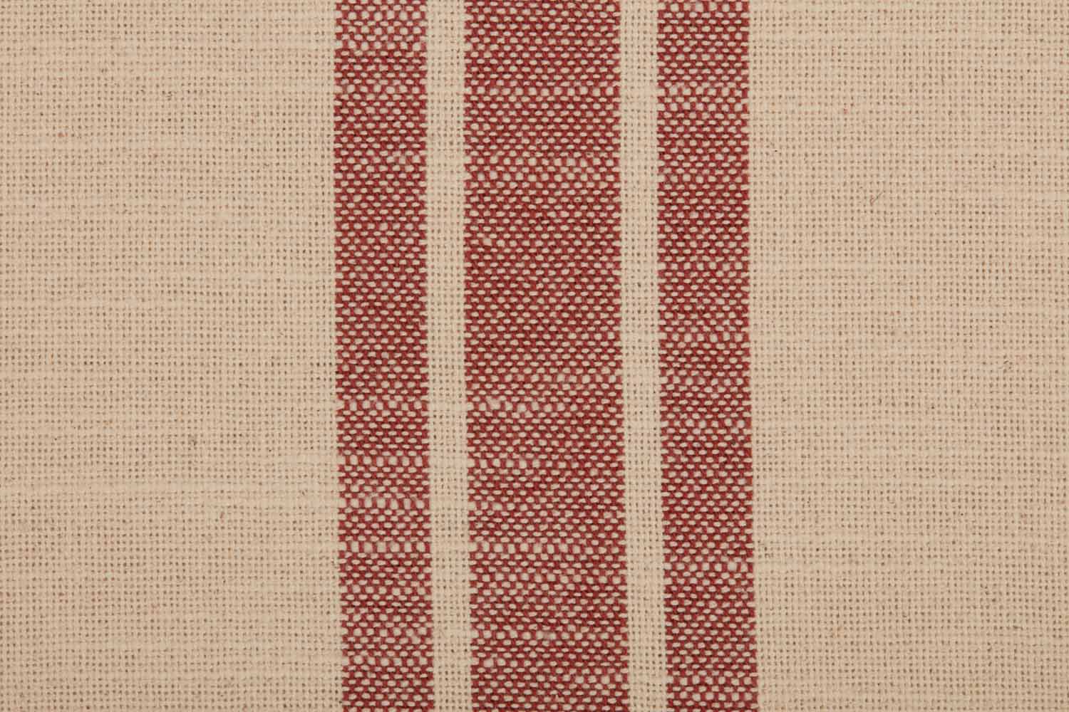 Market Place Red Grain Sack Stripe 20" x 20" Pillow Cover - Image 4