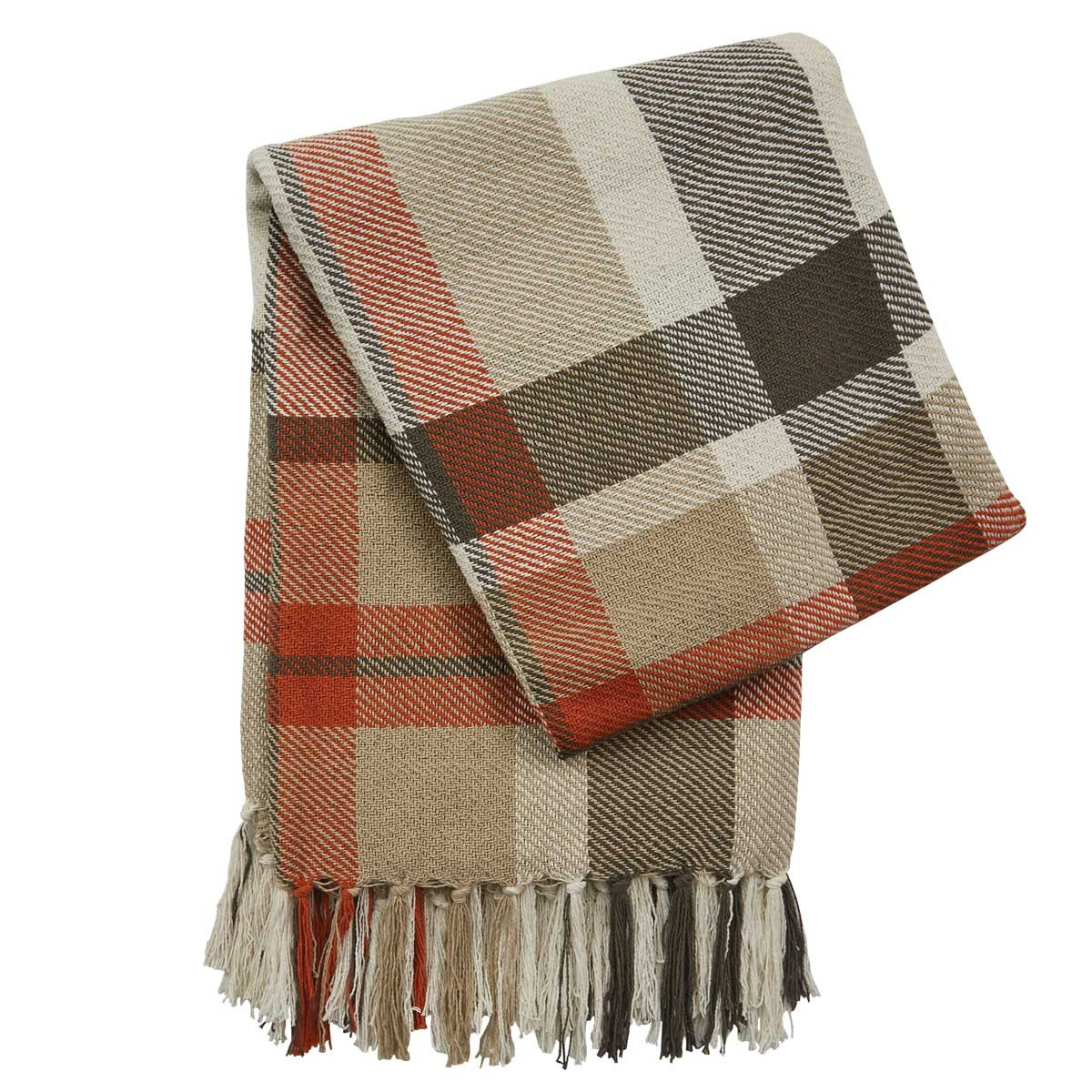 October Spice Plaid Throw - Image 3