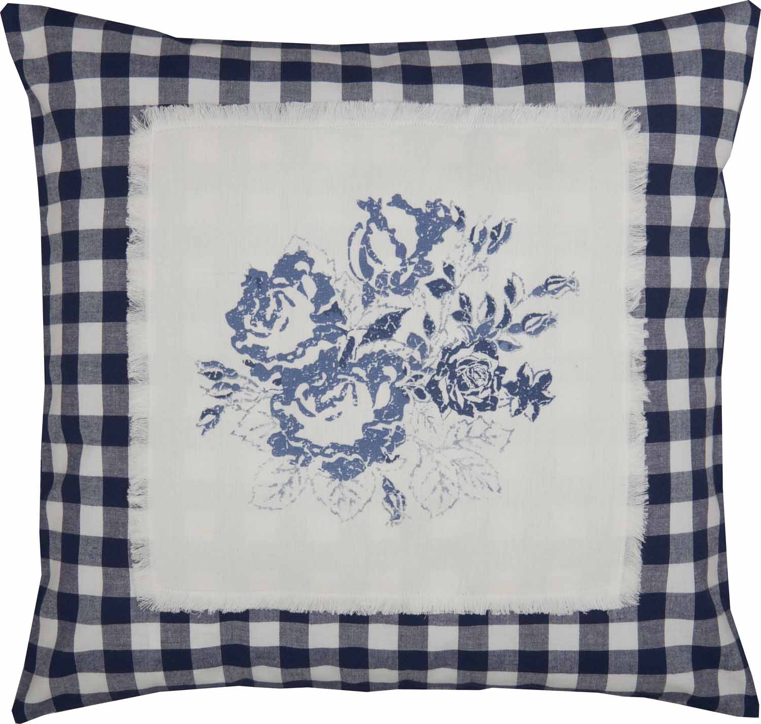Lydia Blue Check 20" x 20" Pillow Cover - Image 2