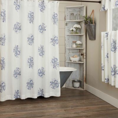 Lydia Blue Shower Curtain