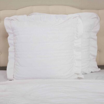 serenity quilted euro sham farmhouse pillow cover