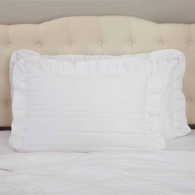 serenity quilted sham farmhouse pillow cover