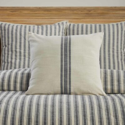 market place gray grain sack 20" x 20" pillow cover farmhouse pillowcase