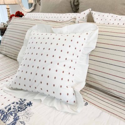abigail 18" x 18" pillow cover farmhouse pillowcase