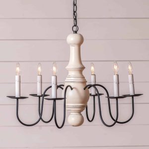 Maple Glen white chandelier