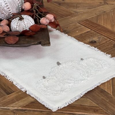 White Harvest Table Runner - 36"