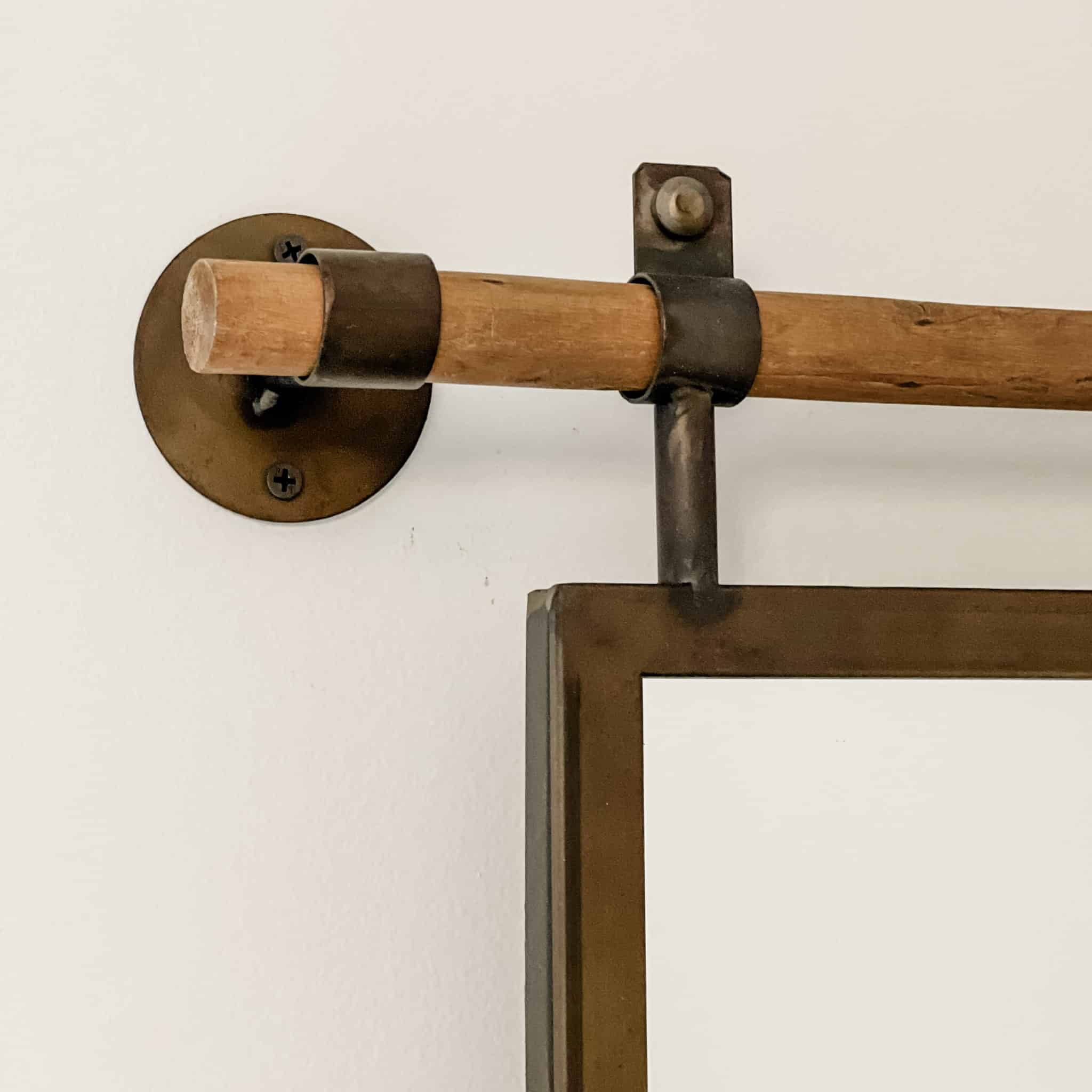 Kanani Mirror w/ Wooden Dowel Hanger - Image 3