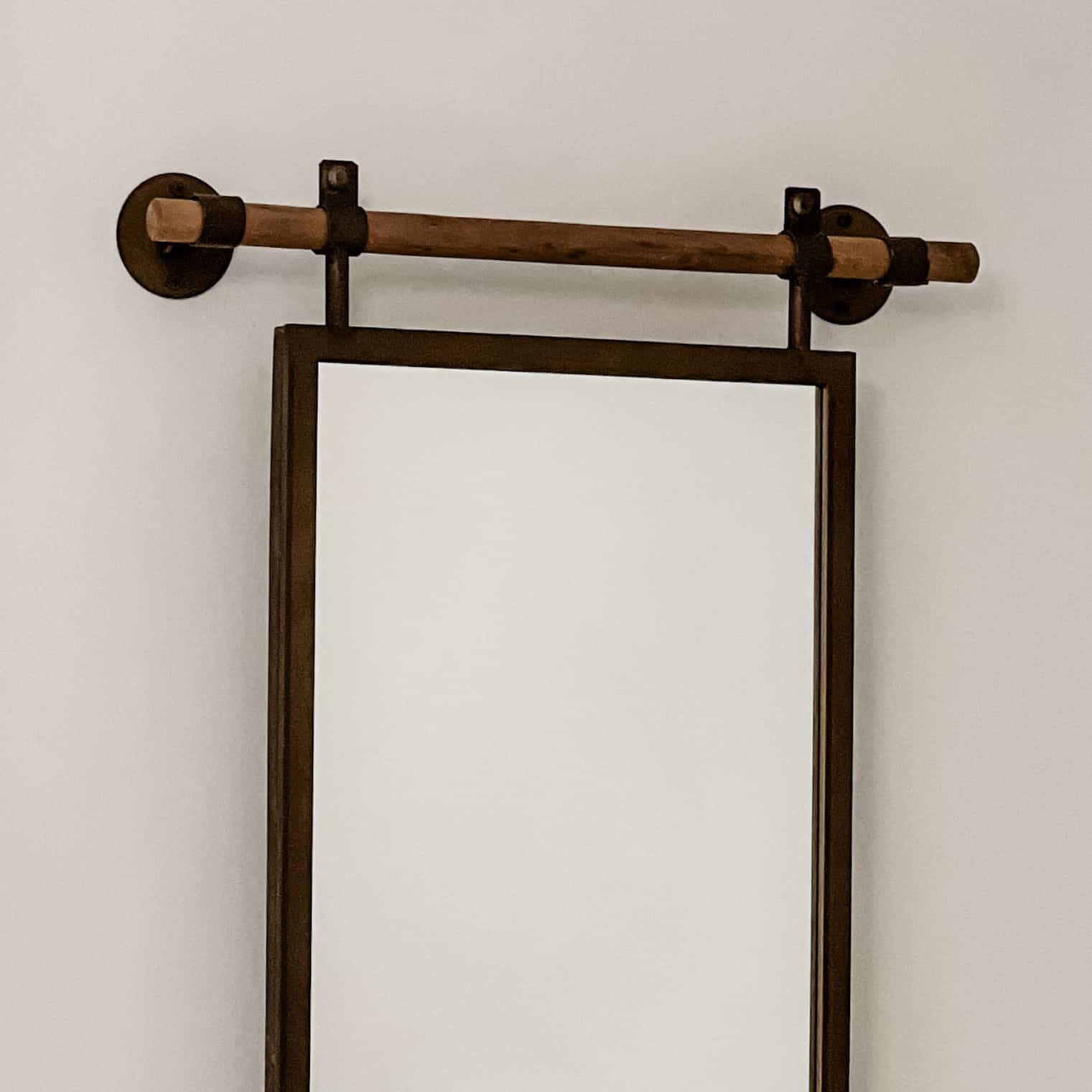 Kanani Mirror w/ Wooden Dowel Hanger - Image 2
