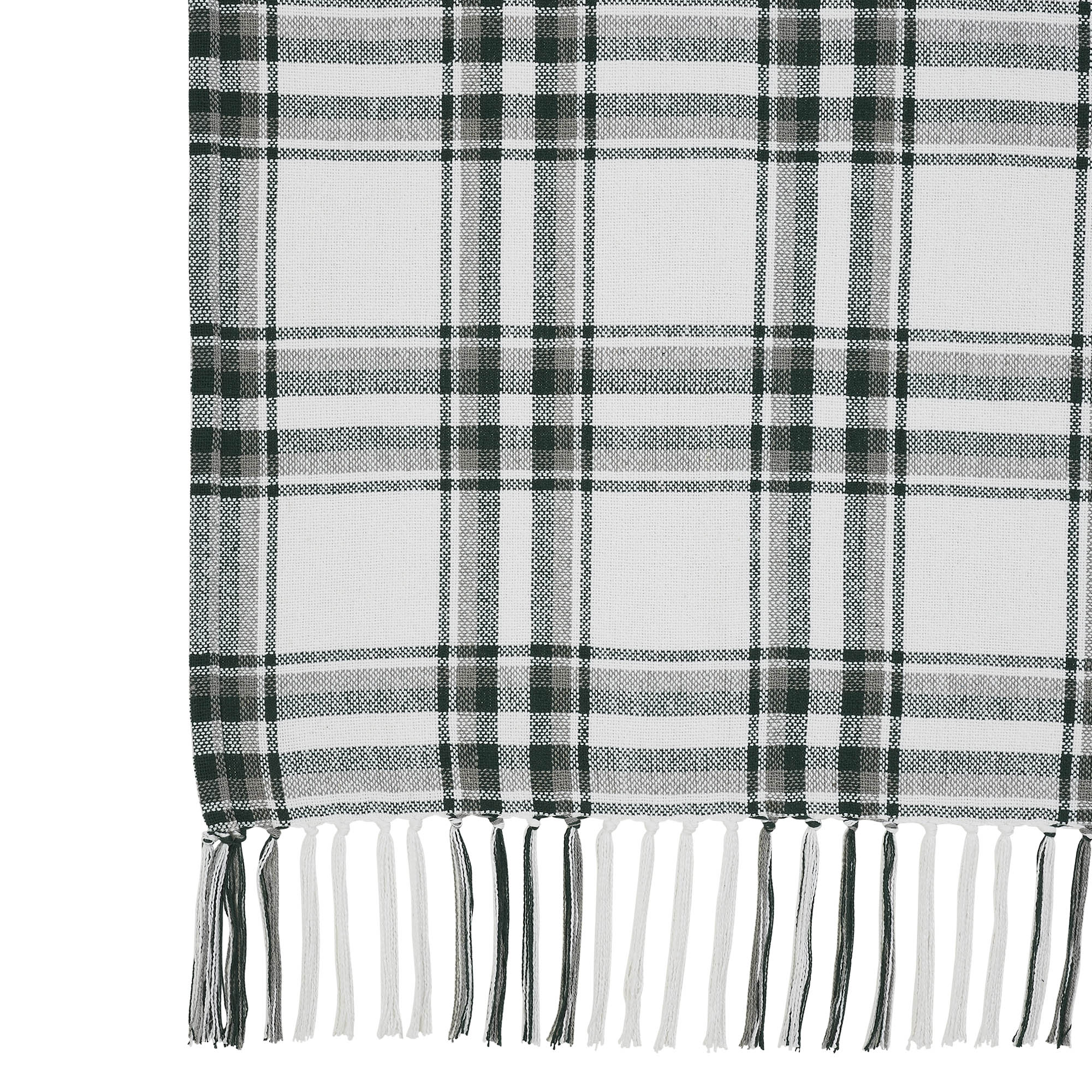 Harper Plaid Green & White Throw Blanket - Image 4