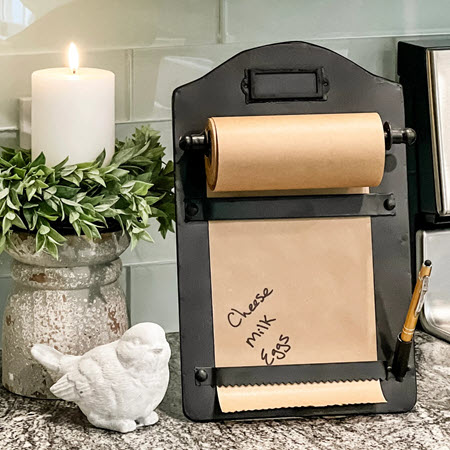 tin paper note kitchen stand