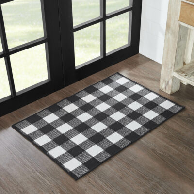 Annie Buffalo Check Black Indoor/Outdoor Rug