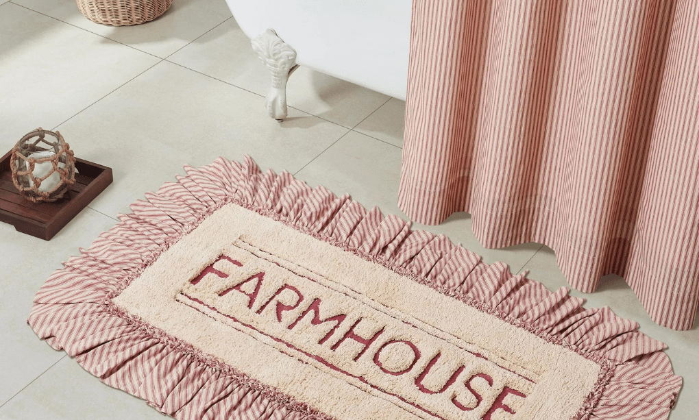 farmhouse style bathmat