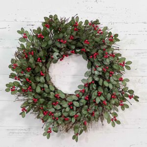 winter holiday themed decorative wreath