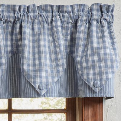 stafford dusk point valance farmhouse pointed window topper