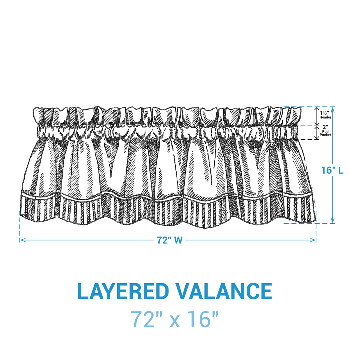 Newton Lined Layered Valance - Image 5