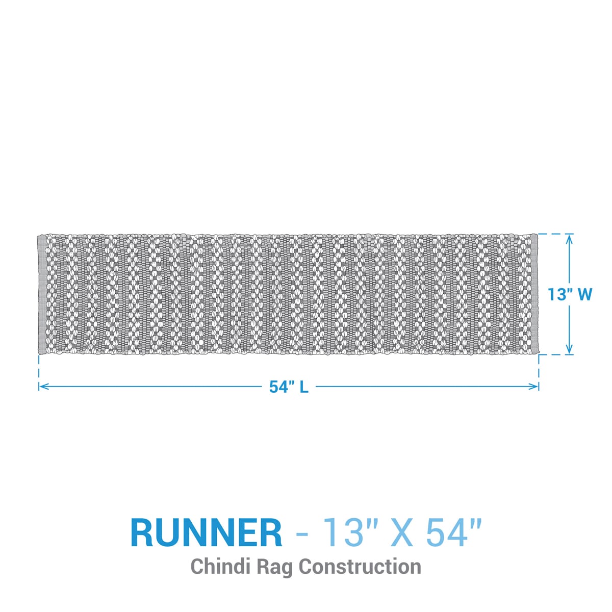 Farmstead Plaid Chindi Table Runner - 54" - Image 3