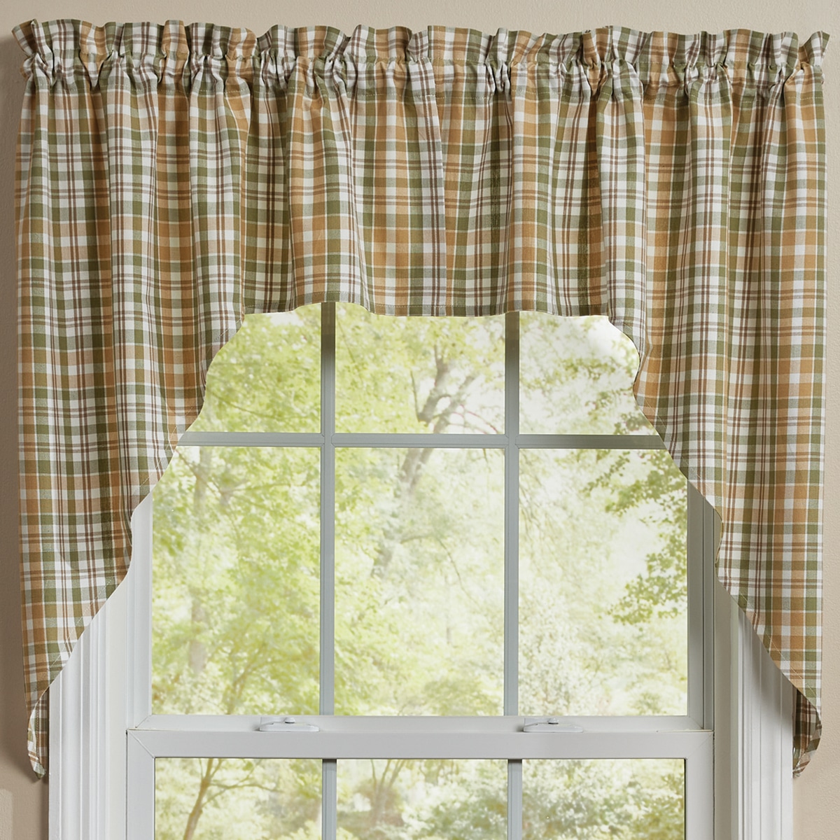 Farmstead Plaid Swags, 36" Set/2 - Image 3