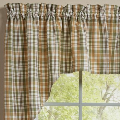 Farmstead Plaid Swags, 36" Set/2