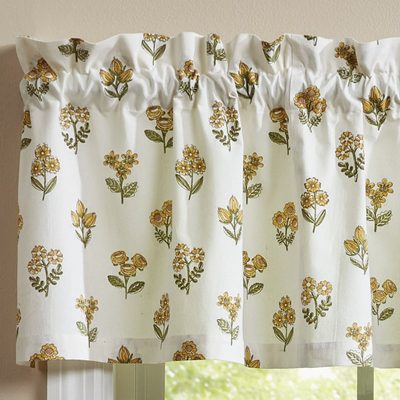 golden acres valance farmhouse window topper
