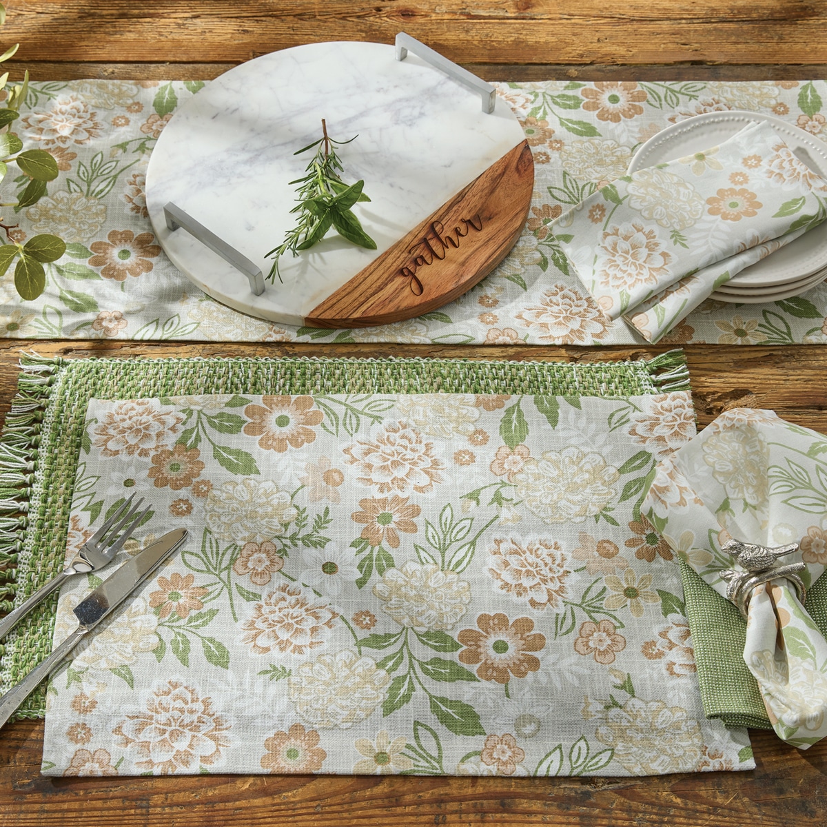 Garden Grace Table Runner - 36" - Image 2