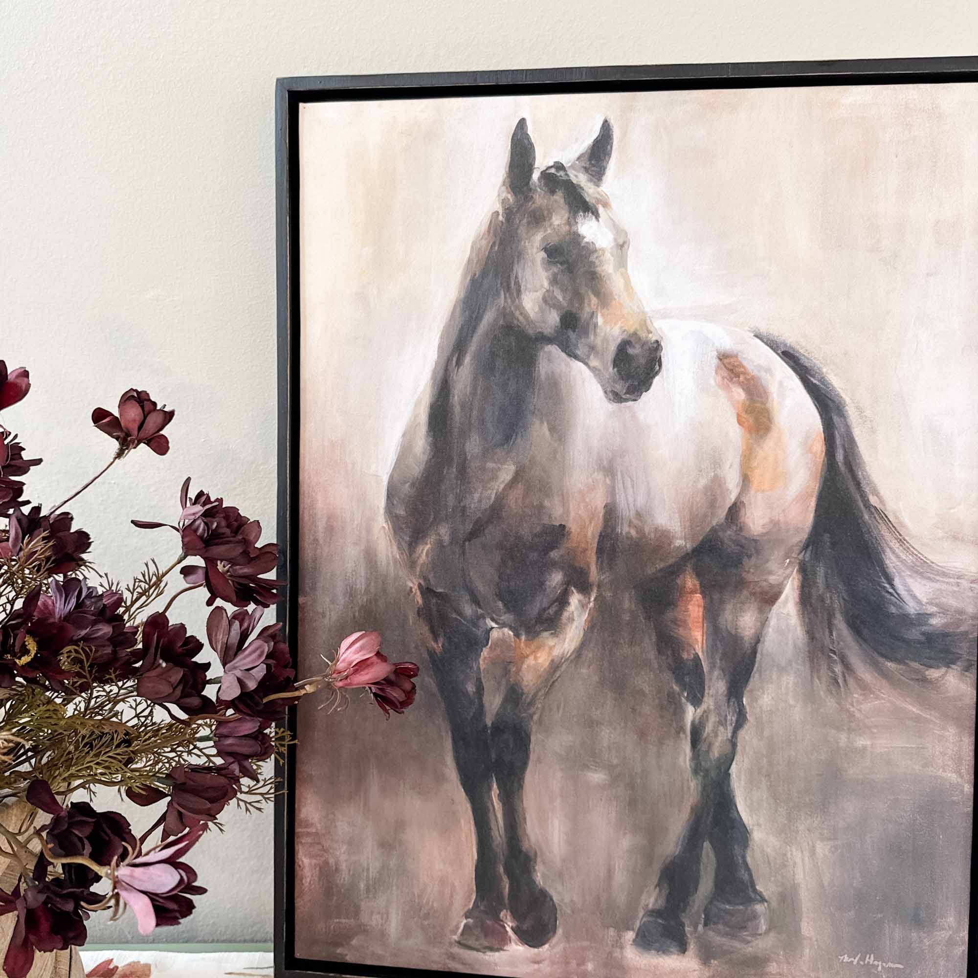 Dappled Wanderer, Framed Horse Print on Canvas - Image 3