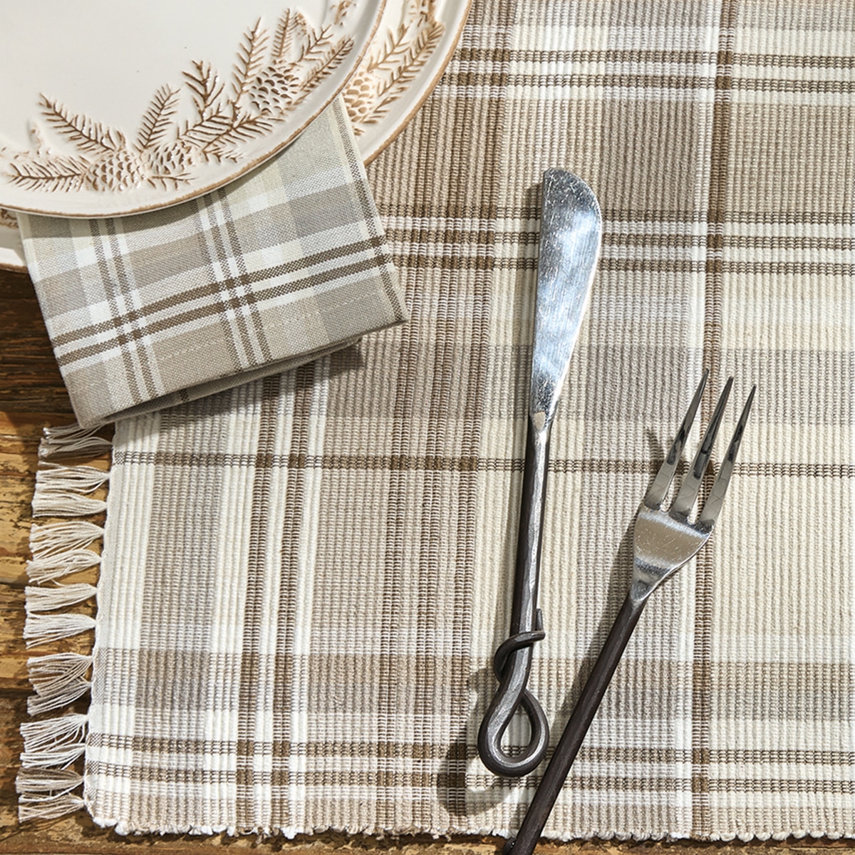 Cliffside Plaid Placemats, Set/4 - Image 2