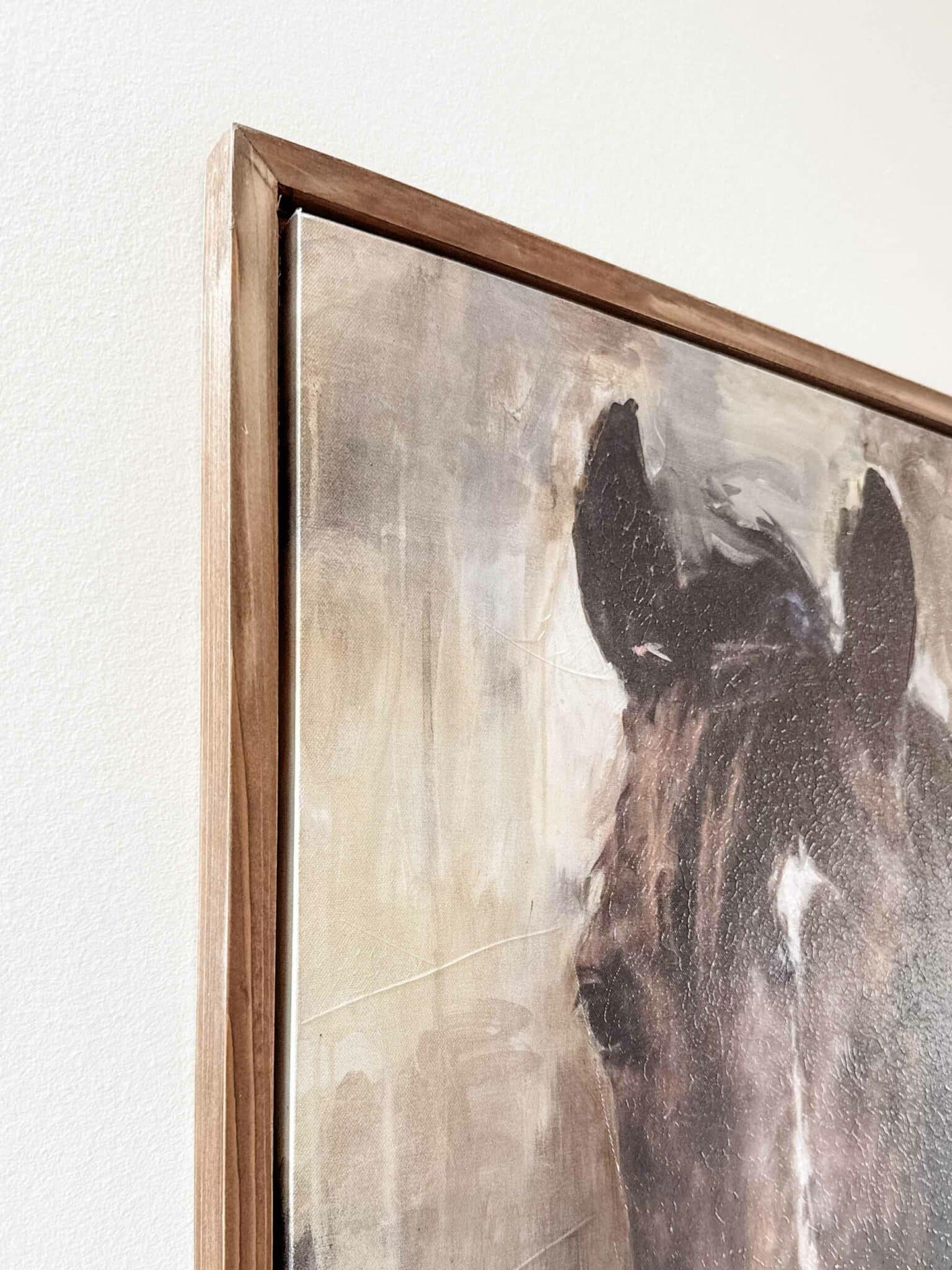 The Noble Gaze, Framed Horse on Canvas - Image 5