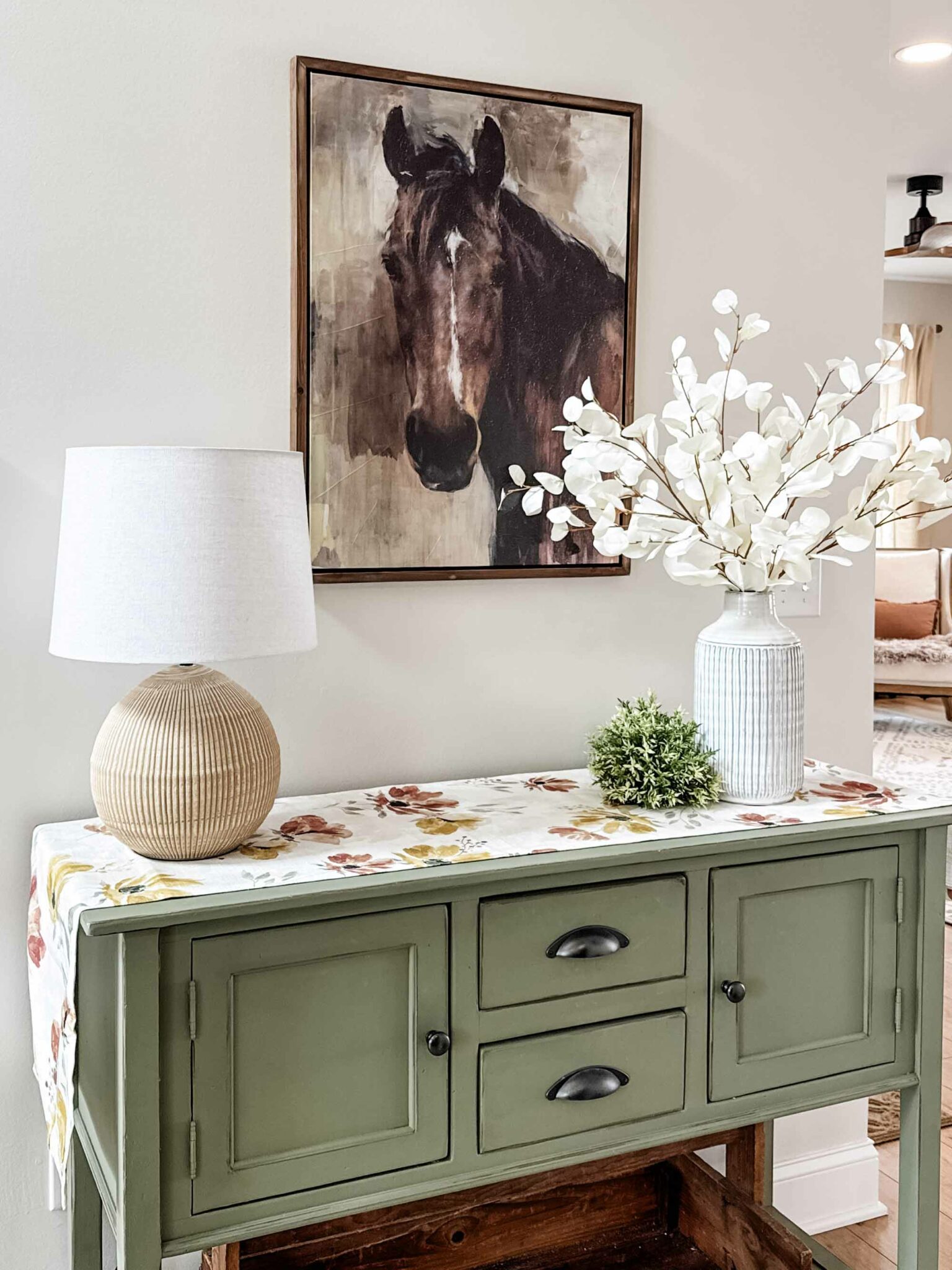 The Noble Gaze, Framed Horse on Canvas - Image 2