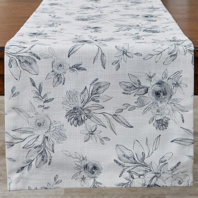 Midnight Floral Table Runner - 54"