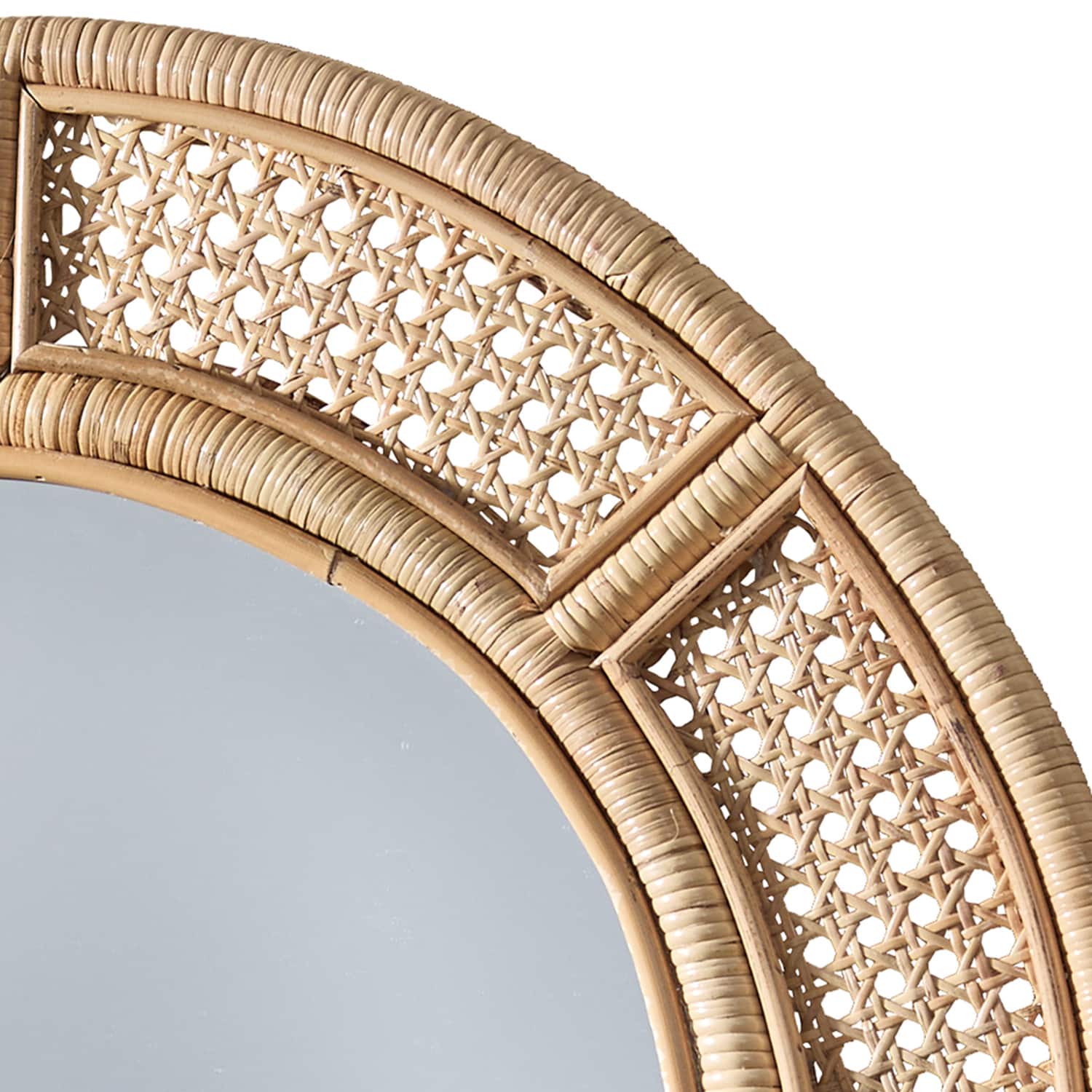 Cane Round Mirror - Image 2