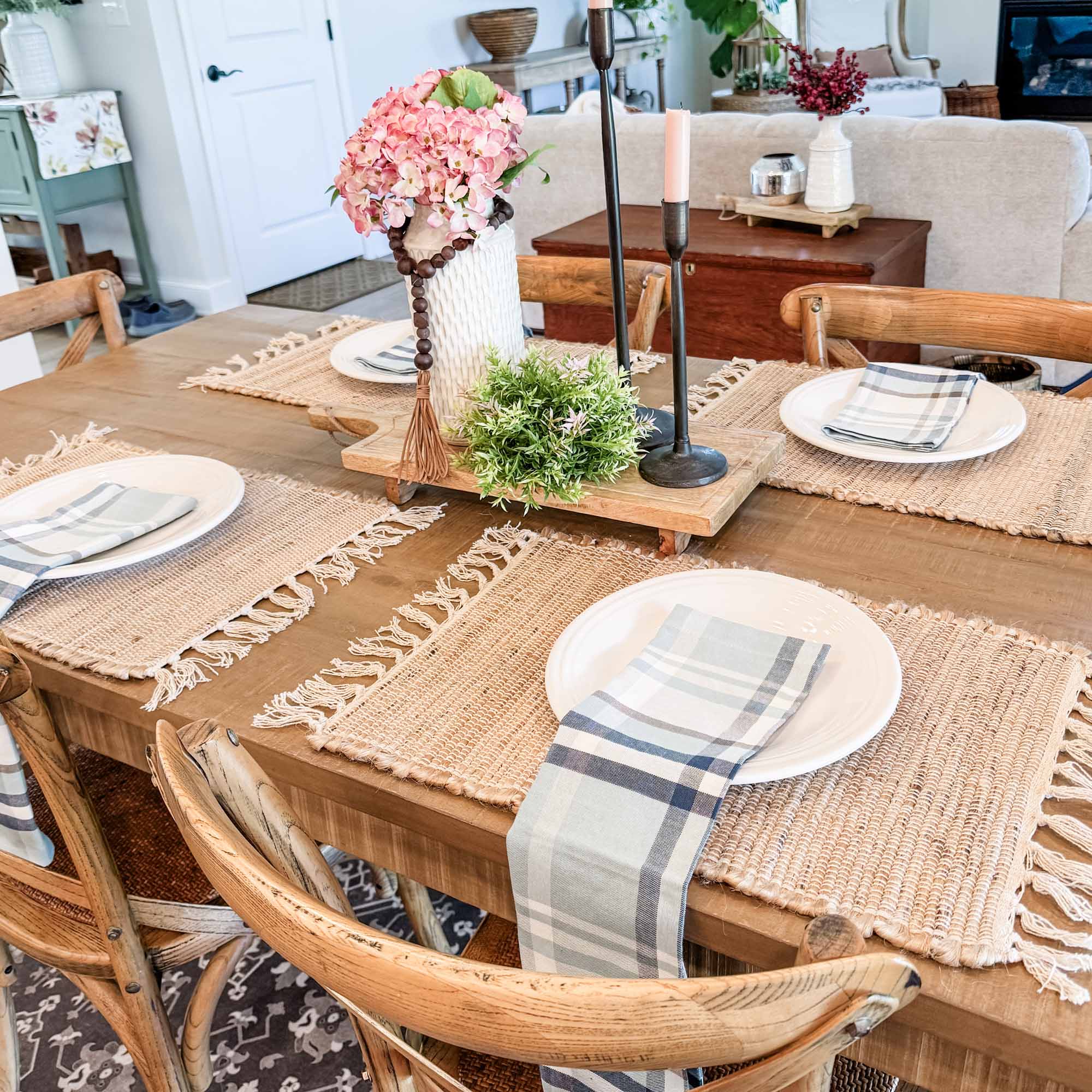 Wheat Fields Jute Placemats, Set/4 - Image 2