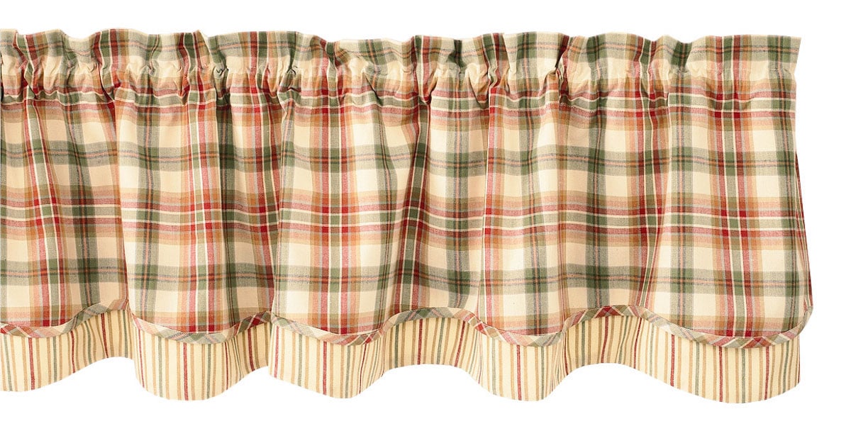 Lemon Pepper Lined Layered Valance - Image 2