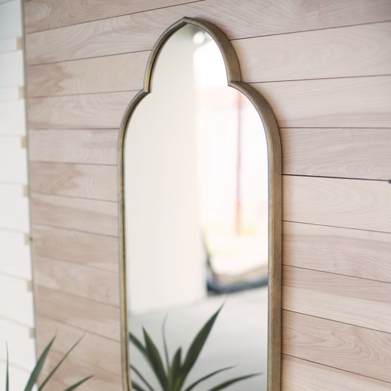 Gold Metal Framed Mirror