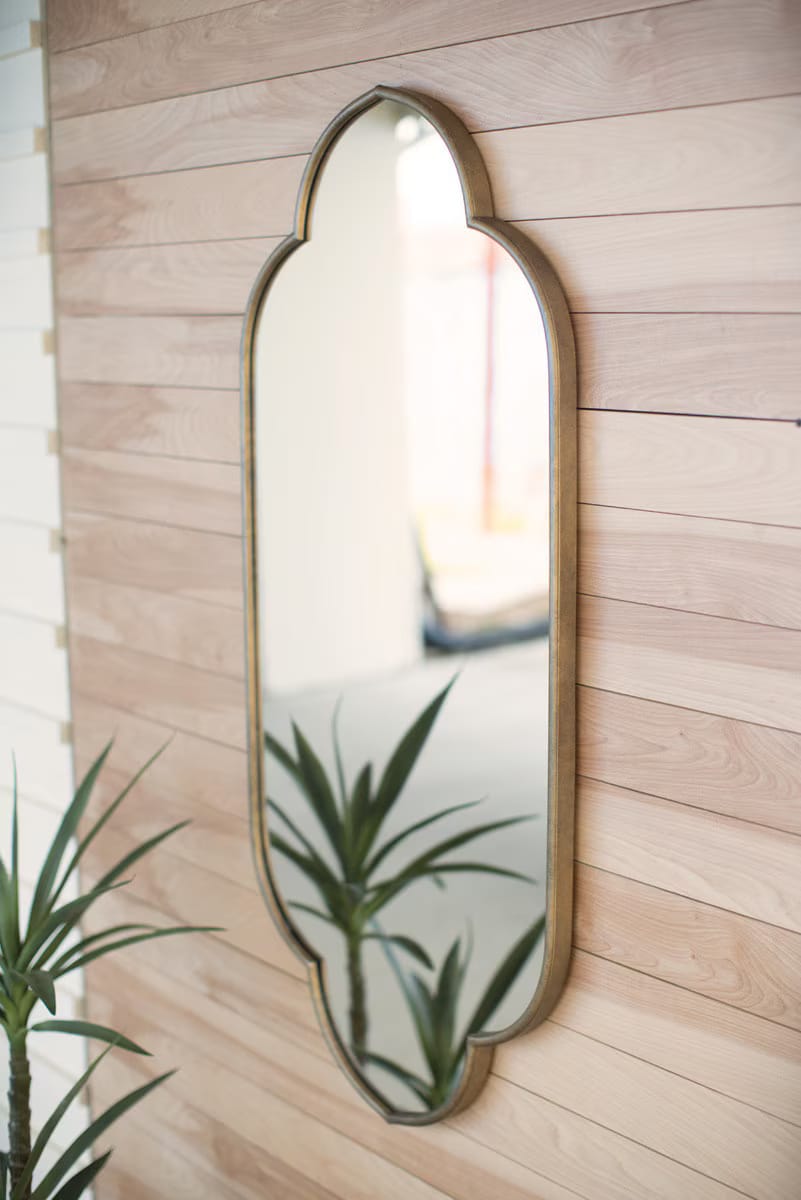 Gold Metal Framed Mirror - Image 2