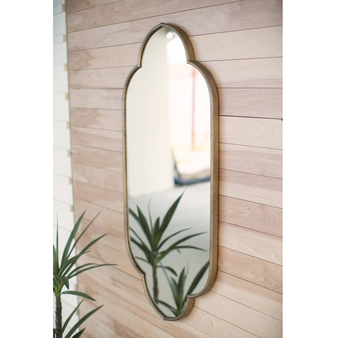 Gold Metal Framed Mirror - Image 4