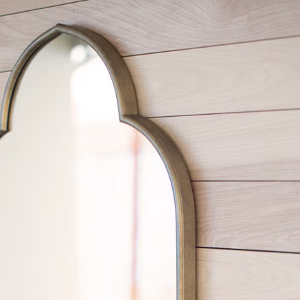 Gold Metal Framed Mirror - Image 3